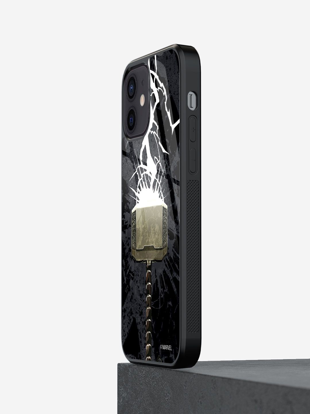 

macmerise Abstract Printed iPhone 12 Mini Back Case Mobile Accessories, Black