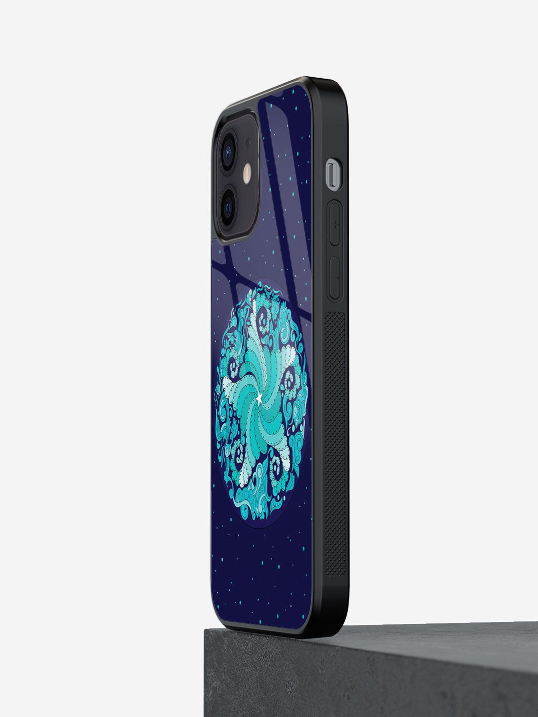 

macmerise Abstract Printed iPhone 12 Mini Back Case Mobile Accessories, Sea green