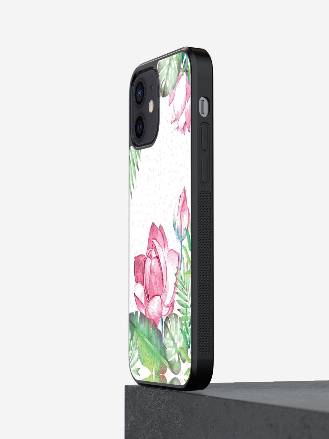 

macmerise Floral Printed iPhone 12 Back Case Mobile Accessories, White