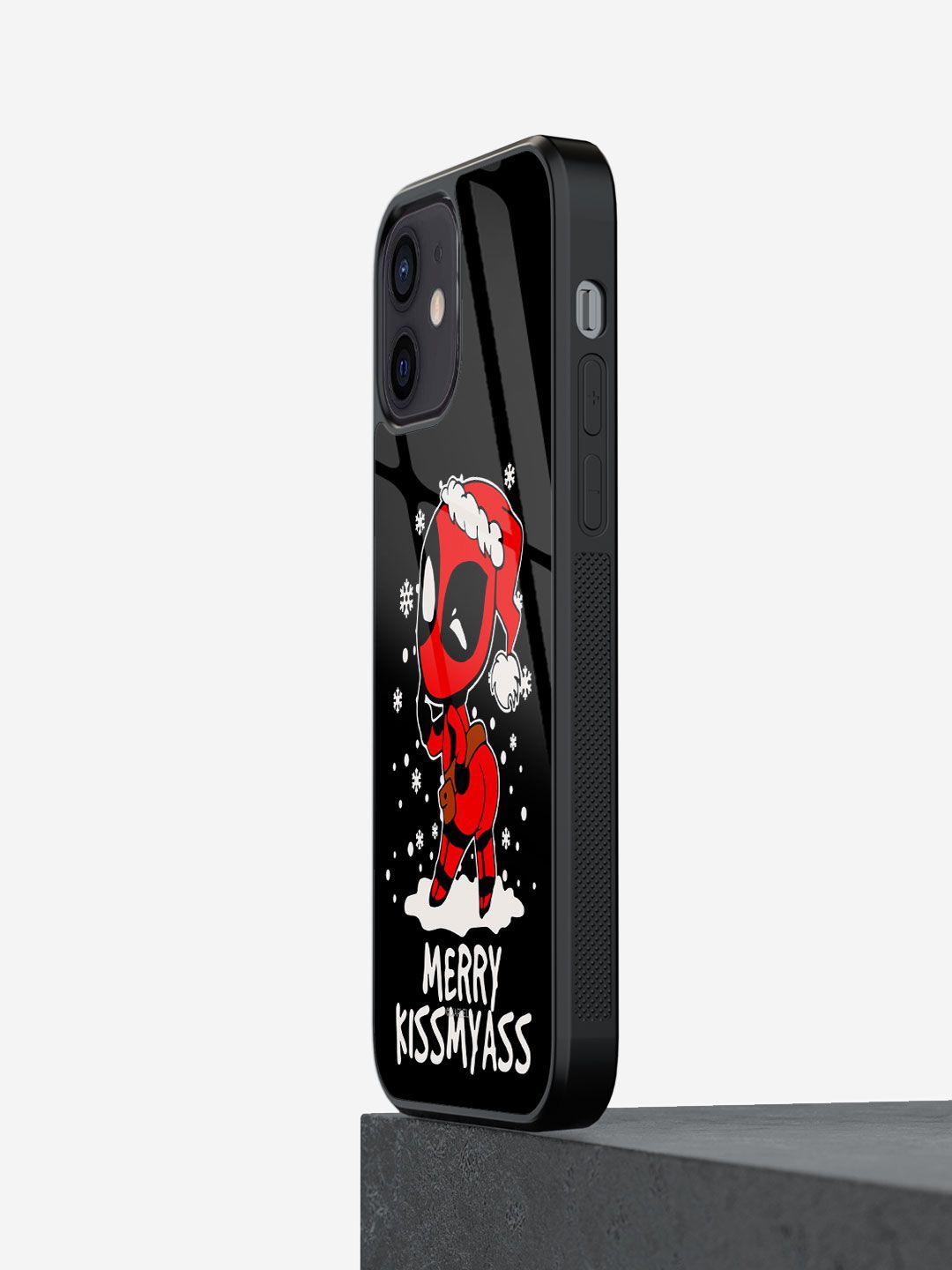 

macmerise Superhero Printed iPhone 12 Back Case Mobile Accessories, Red
