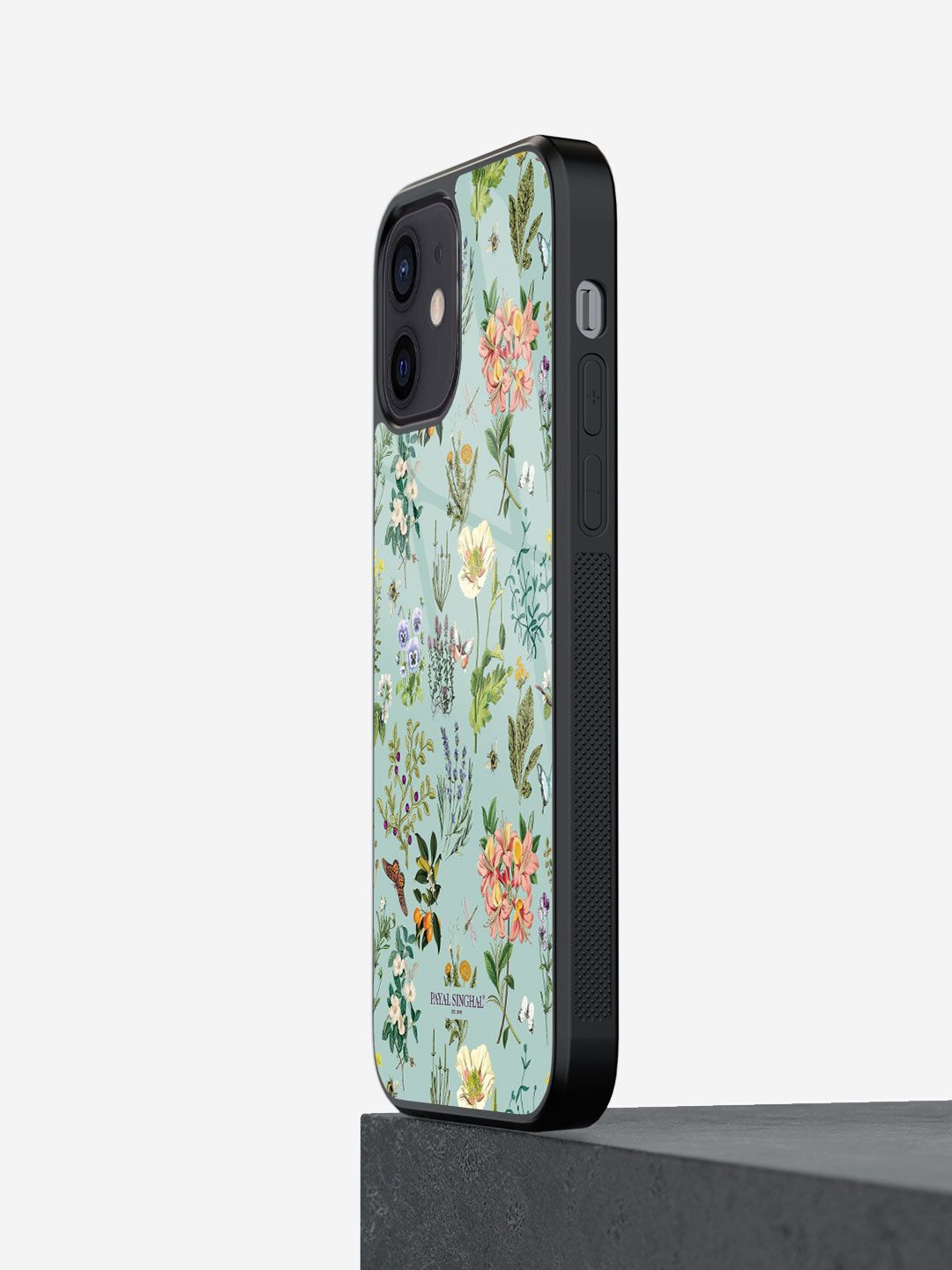 

macmerise Floral Printed iPhone 12 Mini Back Case Mobile Accessories, Blue