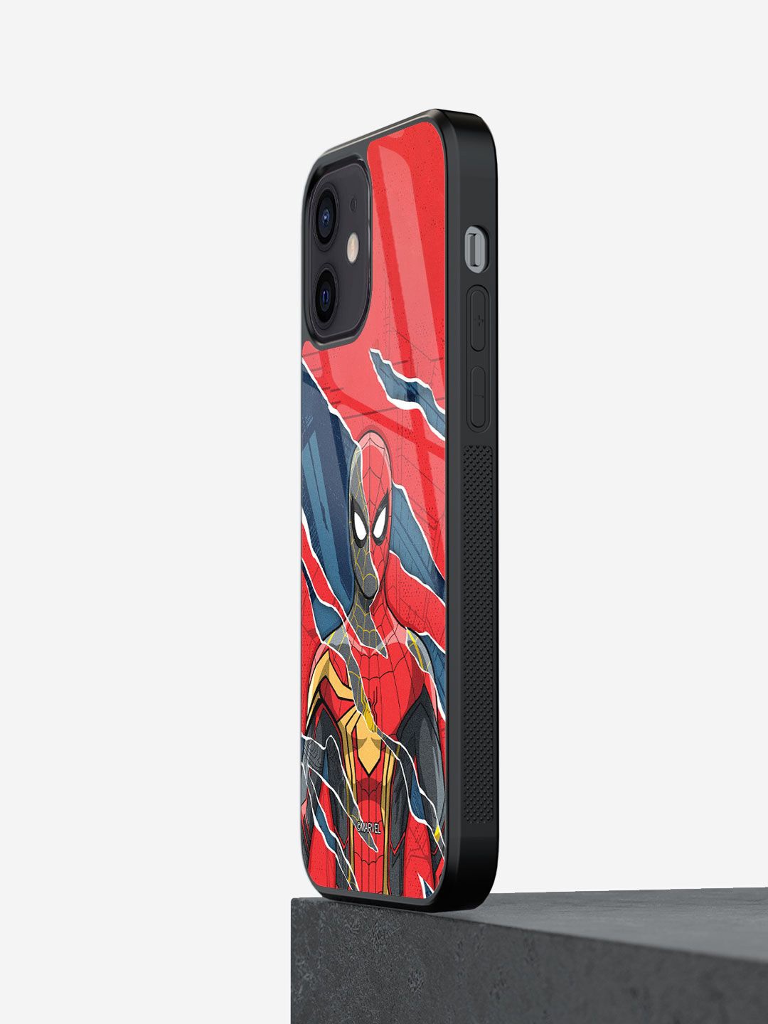 

macmerise Superhero Printed iPhone 12 Mini Back Case Mobile Accessories, Red