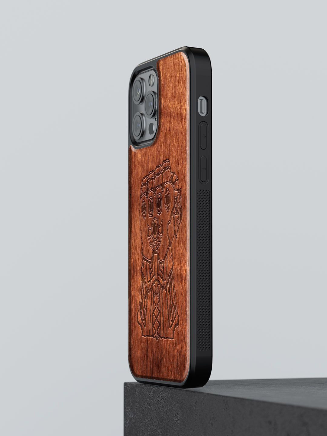 

macmerise Superhero Printed iPhone 12 Pro Back Case Mobile Accessories, Brown