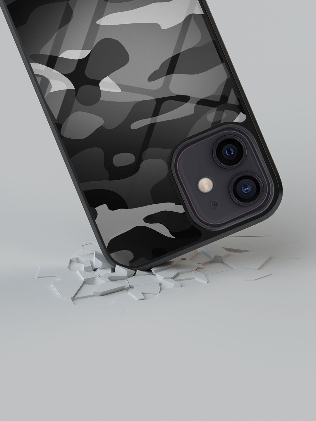 

macmerise Quirky Printed iPhone 12 Back Case Mobile Accessories, Black