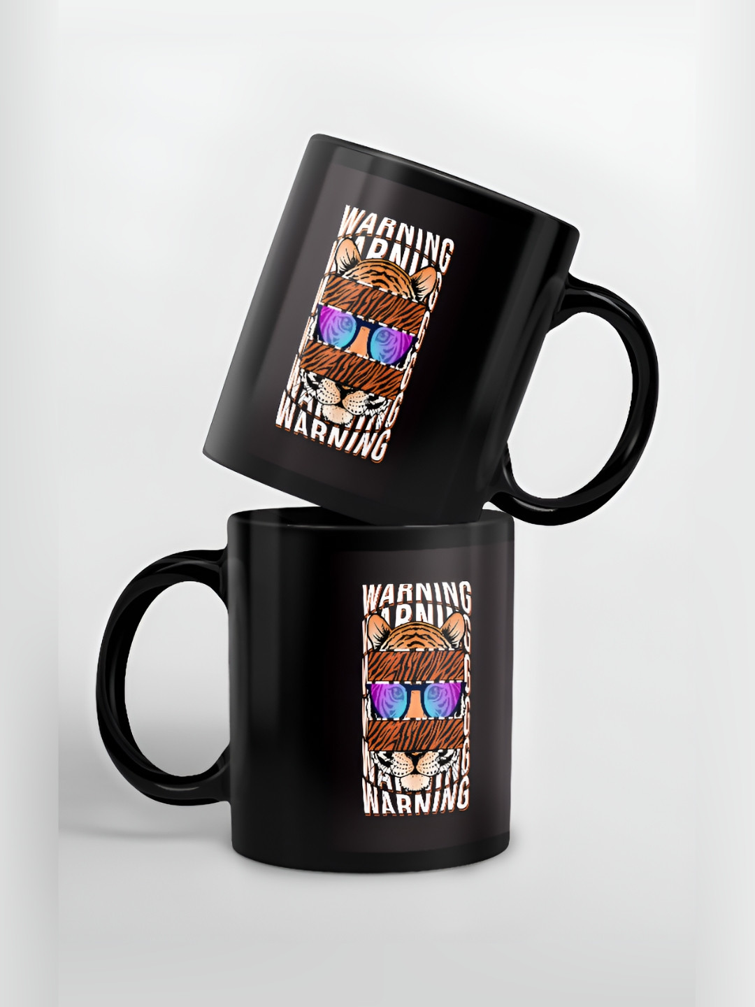 

macmerise Black & White Printed Ceramic Glossy Mug 325 ml