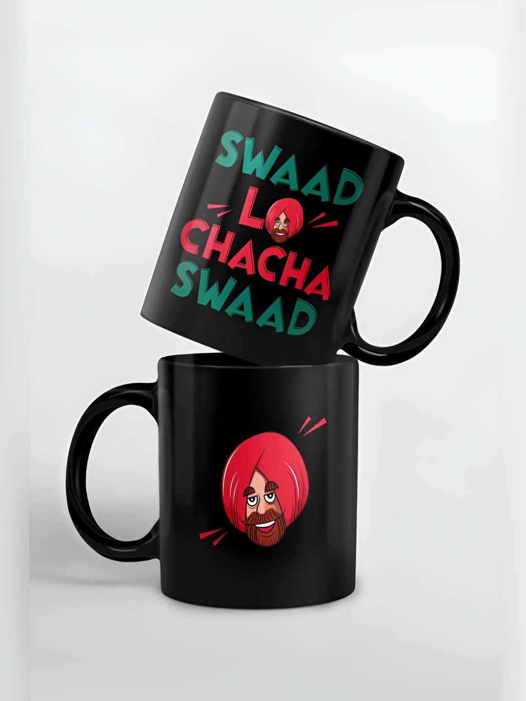 

macmerise Black & Red Text Or Slogans Printed Ceramic Glossy Finished Mug 325 ml