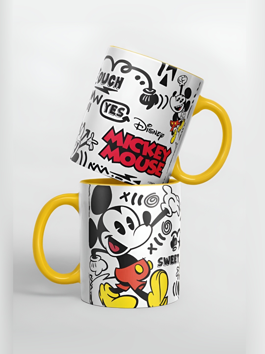 

macmerise White & Black Text Or Slogans Printed Ceramic Glossy Finished Mug 325 ml