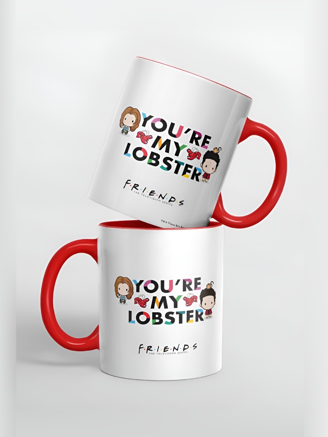 

macmerise White & Black Printed Ceramic Glossy Mug 325 ml