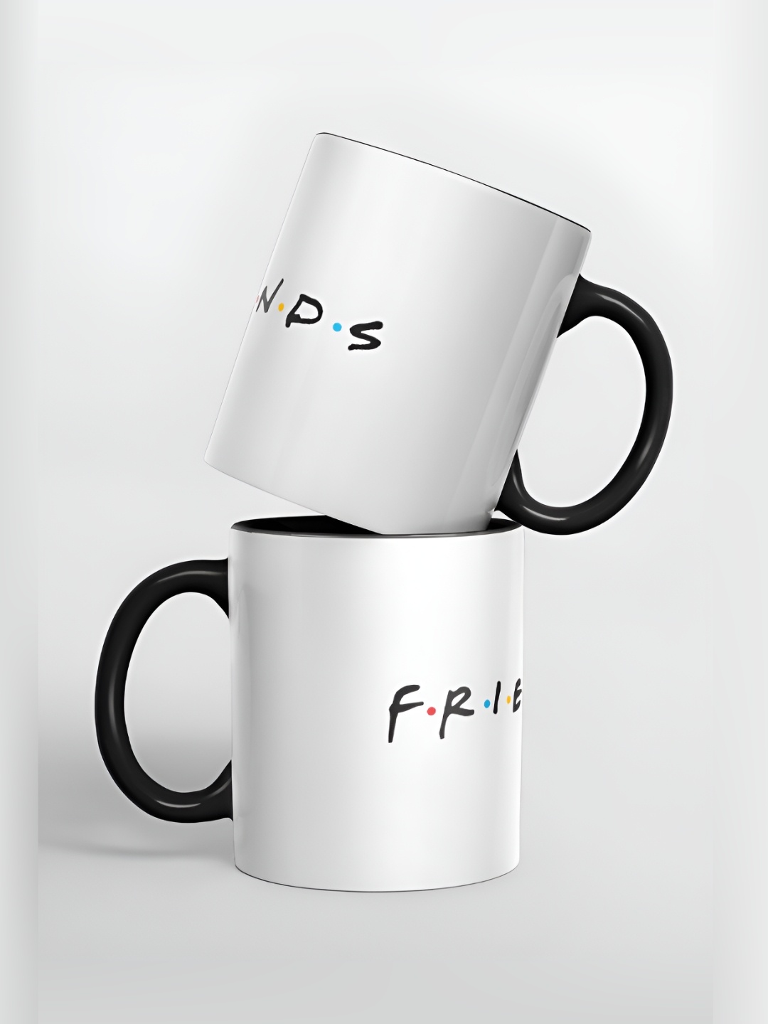 

macmerise White & Black Text or Slogans Printed Ceramic Glossy Mug 325 ml