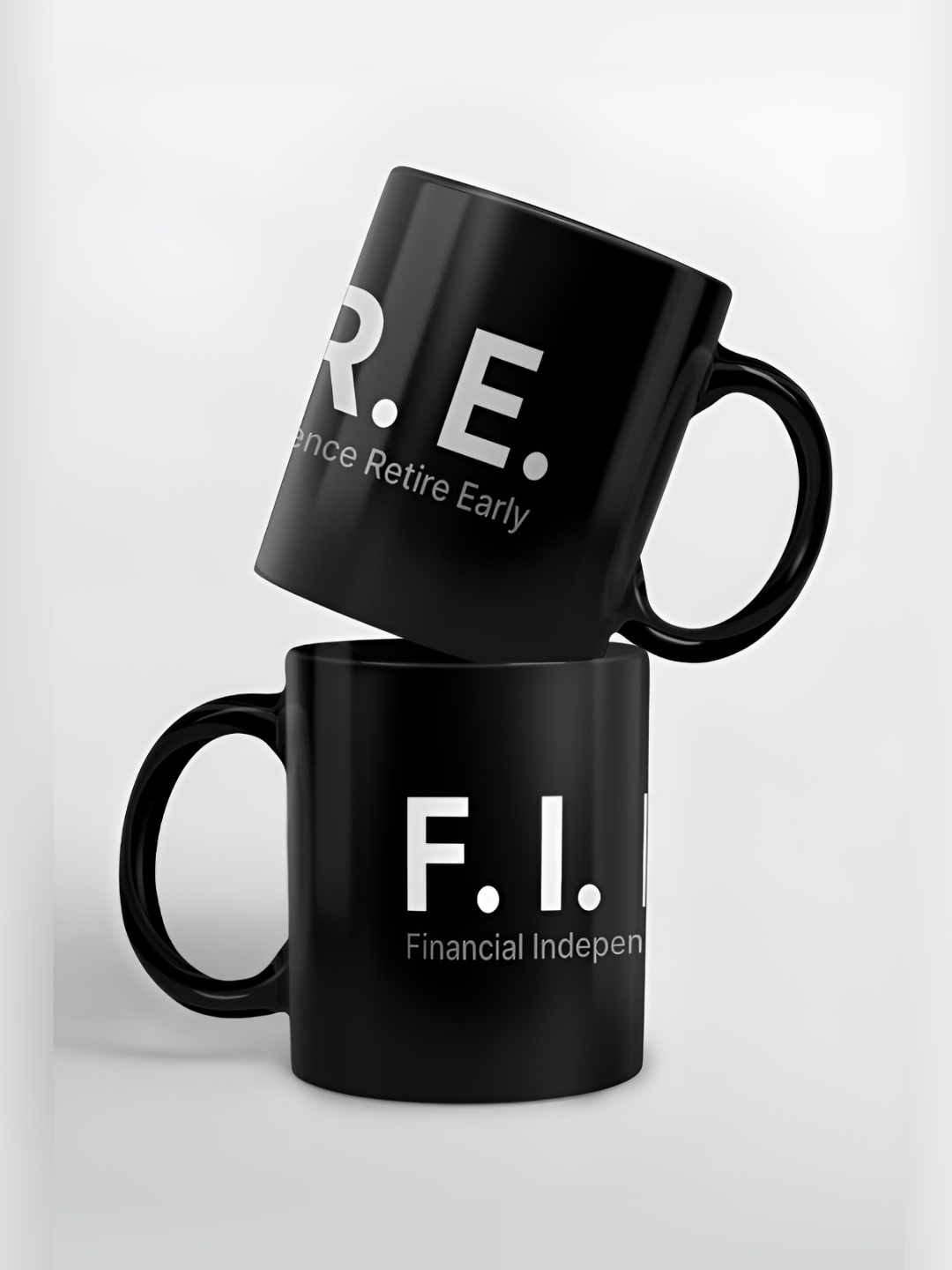 

macmerise Black & White Text or Slogans Printed Dishwasher Safe Glossy Mugs 325 ml