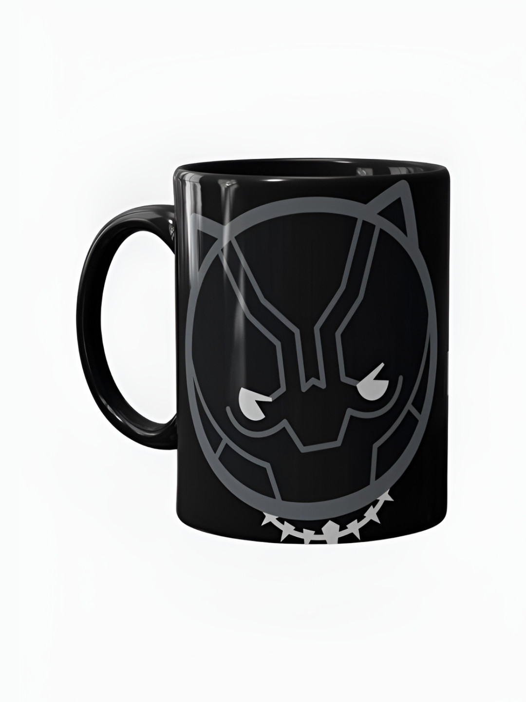 

macmerise Black & White Printed Glossy Dishwasher Safe Mugs 325 ml