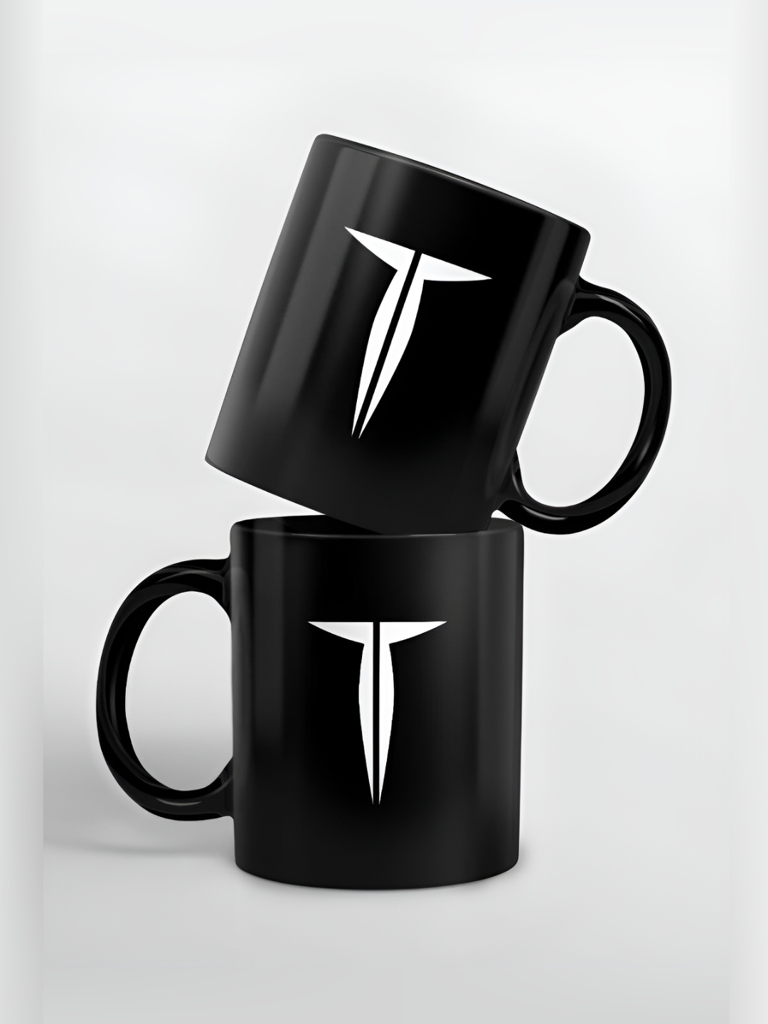

macmerise Black & White Graphic Printed Ceramic Glossy Mug 325 ml