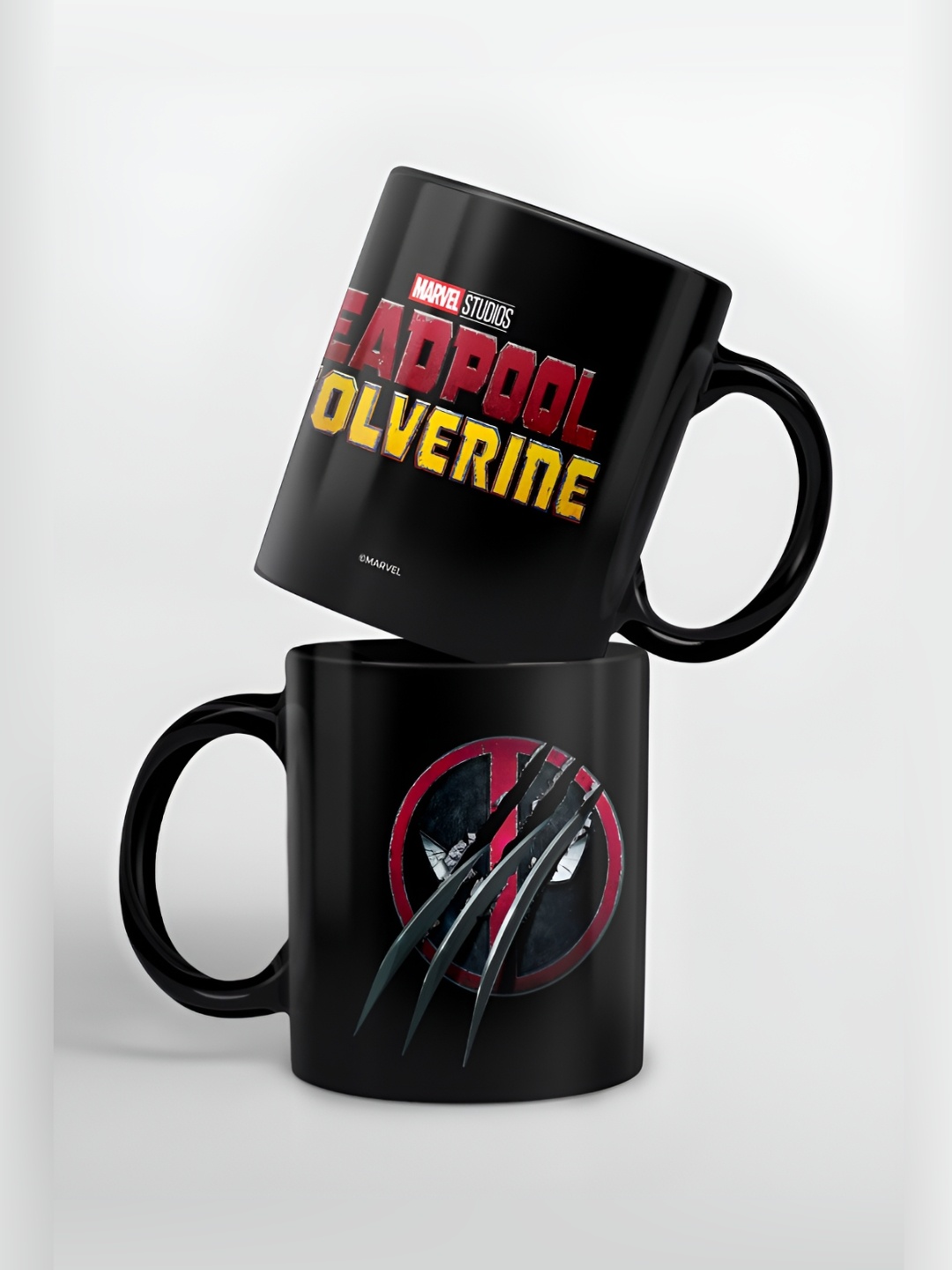 

macmerise Black & Pink Printed Ceramic Glossy Mug 325 ml