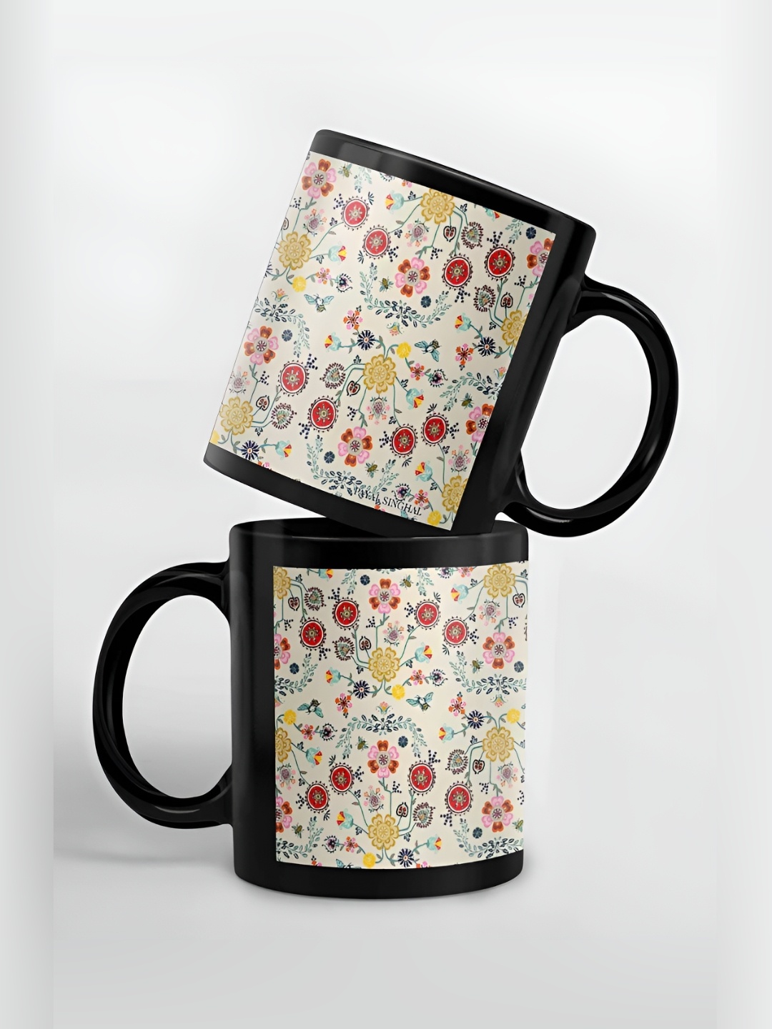 

macmerise Black & White Printed Ceramic Glossy Mug 325 ml