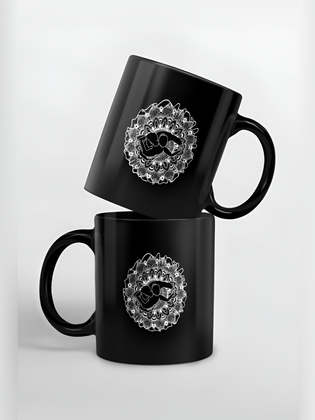 

macmerise Black & White Printed Ceramic Glossy Mug 325 ml