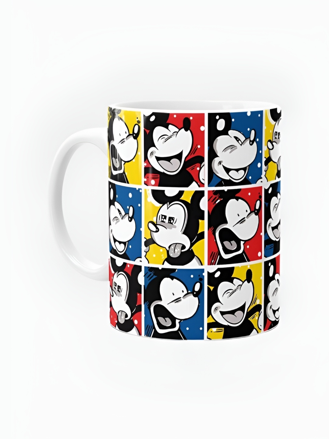 

macmerise Blue & Yellow Cartoon Characters Printed Ceramic Glossy Mug 325 ml