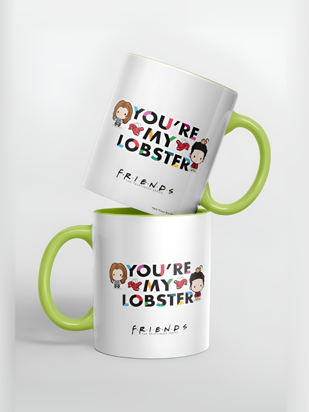 

macmerise White & Green Text or Slogans Printed Ceramic Matte Mug 325 ml