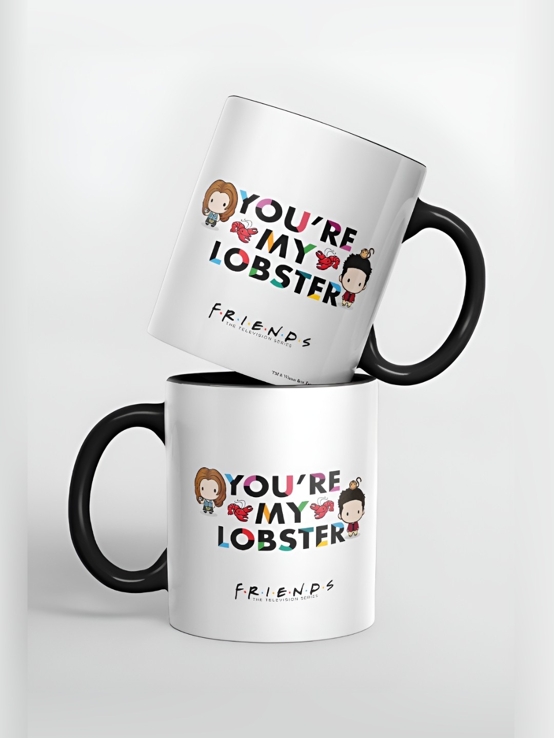

macmerise White & Black Text or Slogans Printed Ceramic Glossy Mug 325 ml