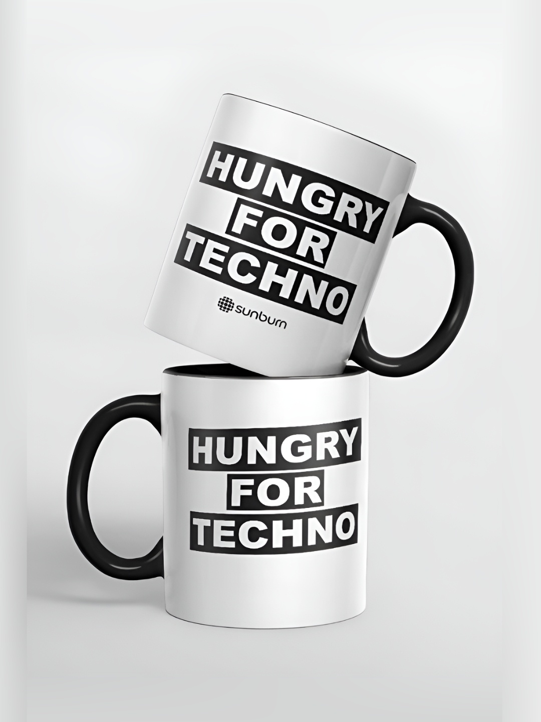 

macmerise Black & White Text or Slogans Printed Ceramic Glossy Mug 325 ml