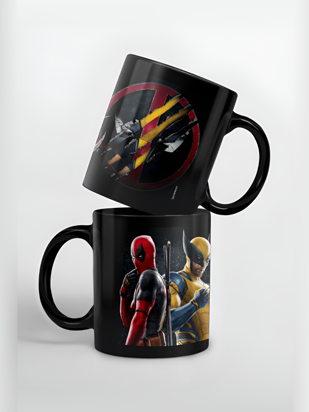 

macmerise Black & Red Printed Ceramic Glossy Mug 325 ml