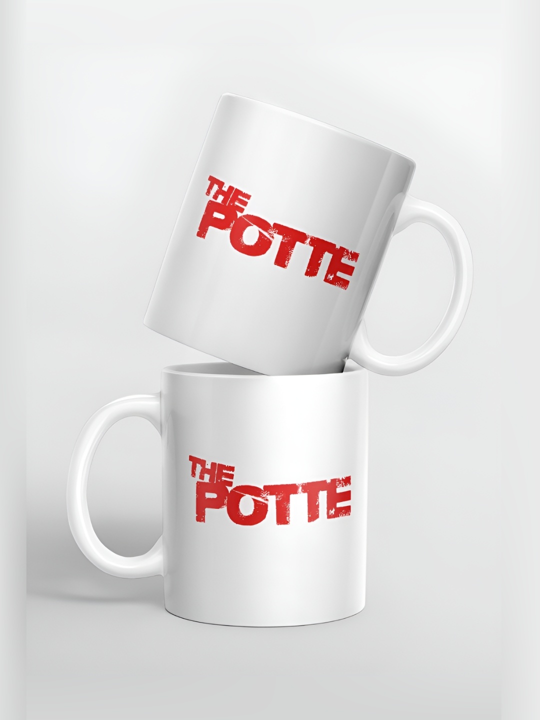

macmerise White & Red Text or Slogans Printed Ceramic Glossy Mugs 325 ml