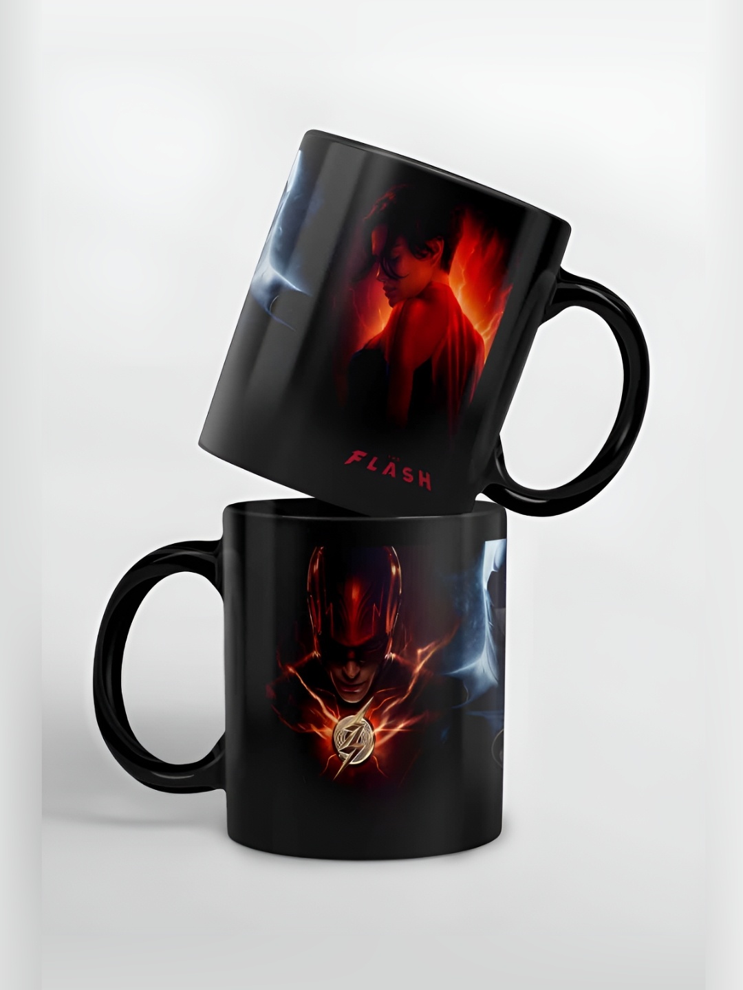 

macmerise Black & Red Printed Ceramic Glossy Mug 325ml