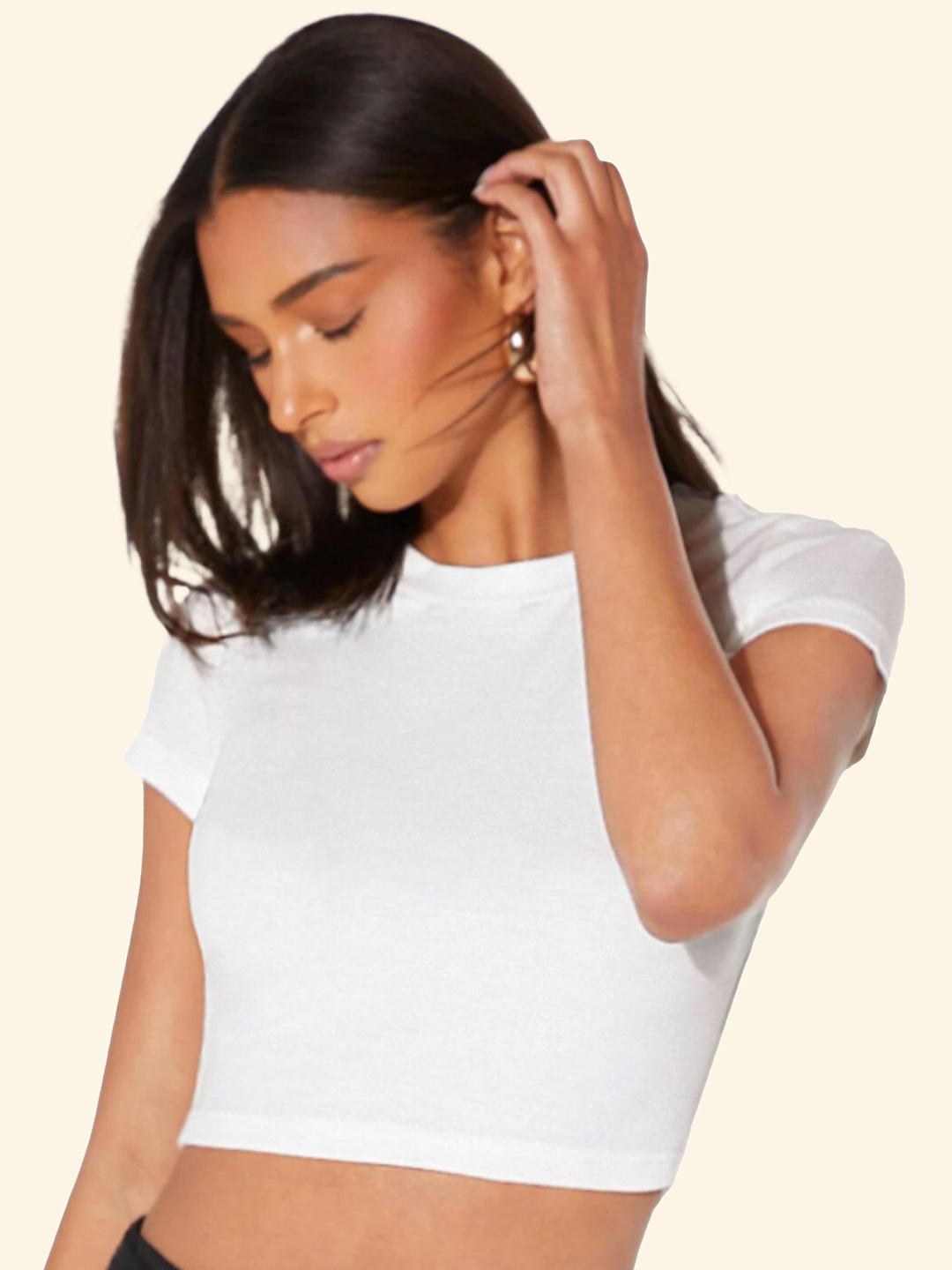 

BAESD Crop Top, White