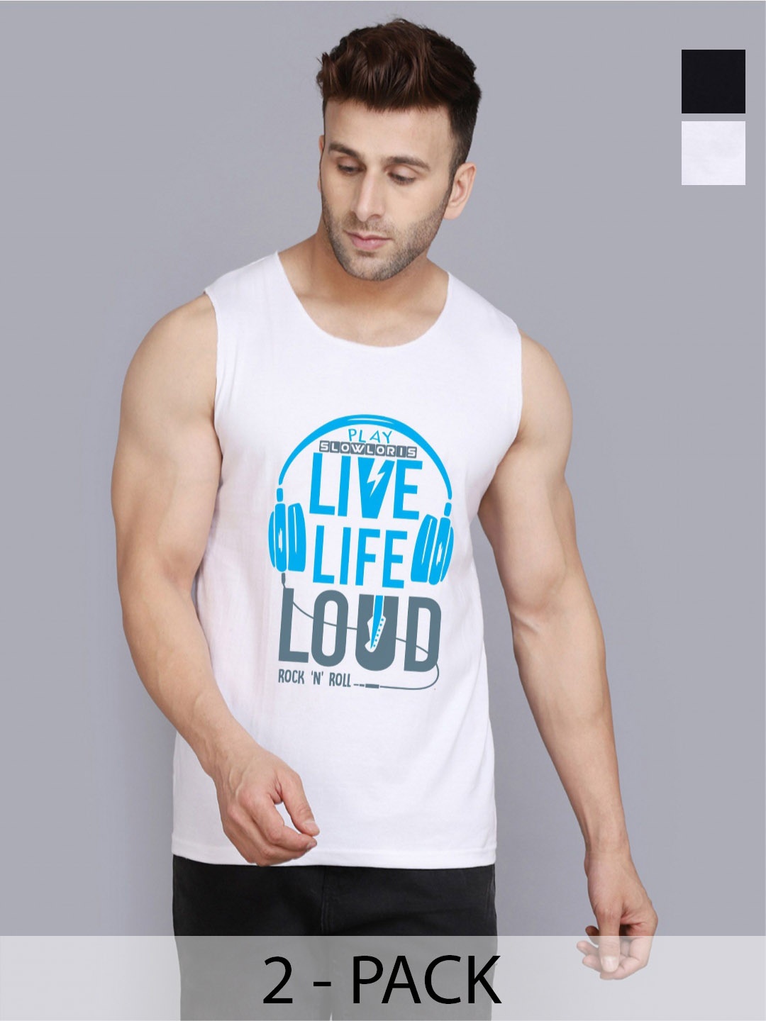 

SLOWLORIS Men Typography 2 Printed V-Neck Raw Edge Slim Fit T-shirt, White