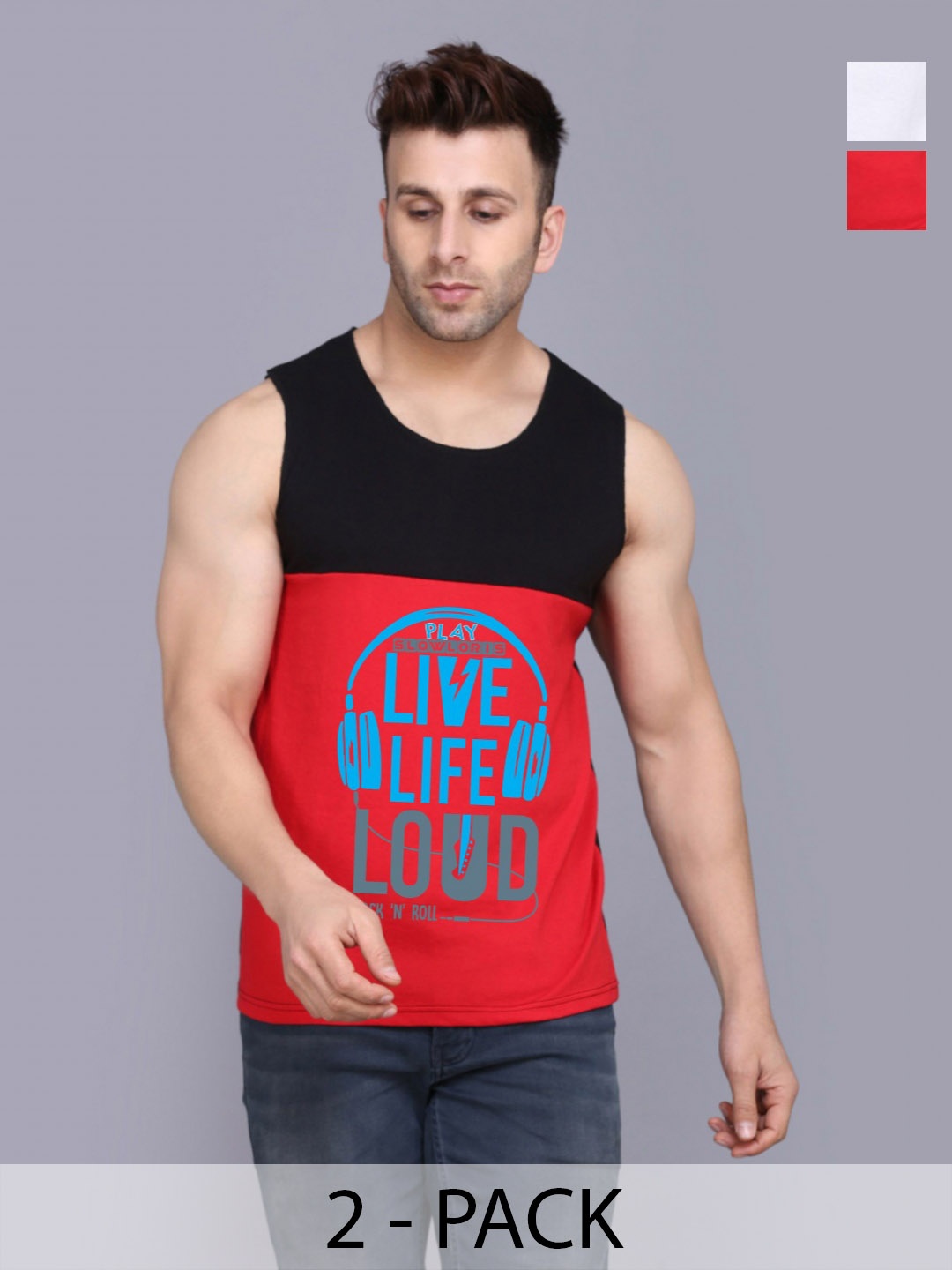 

SLOWLORIS Men Typography 2 Printed Pockets Slim Fit T-shirt, Black