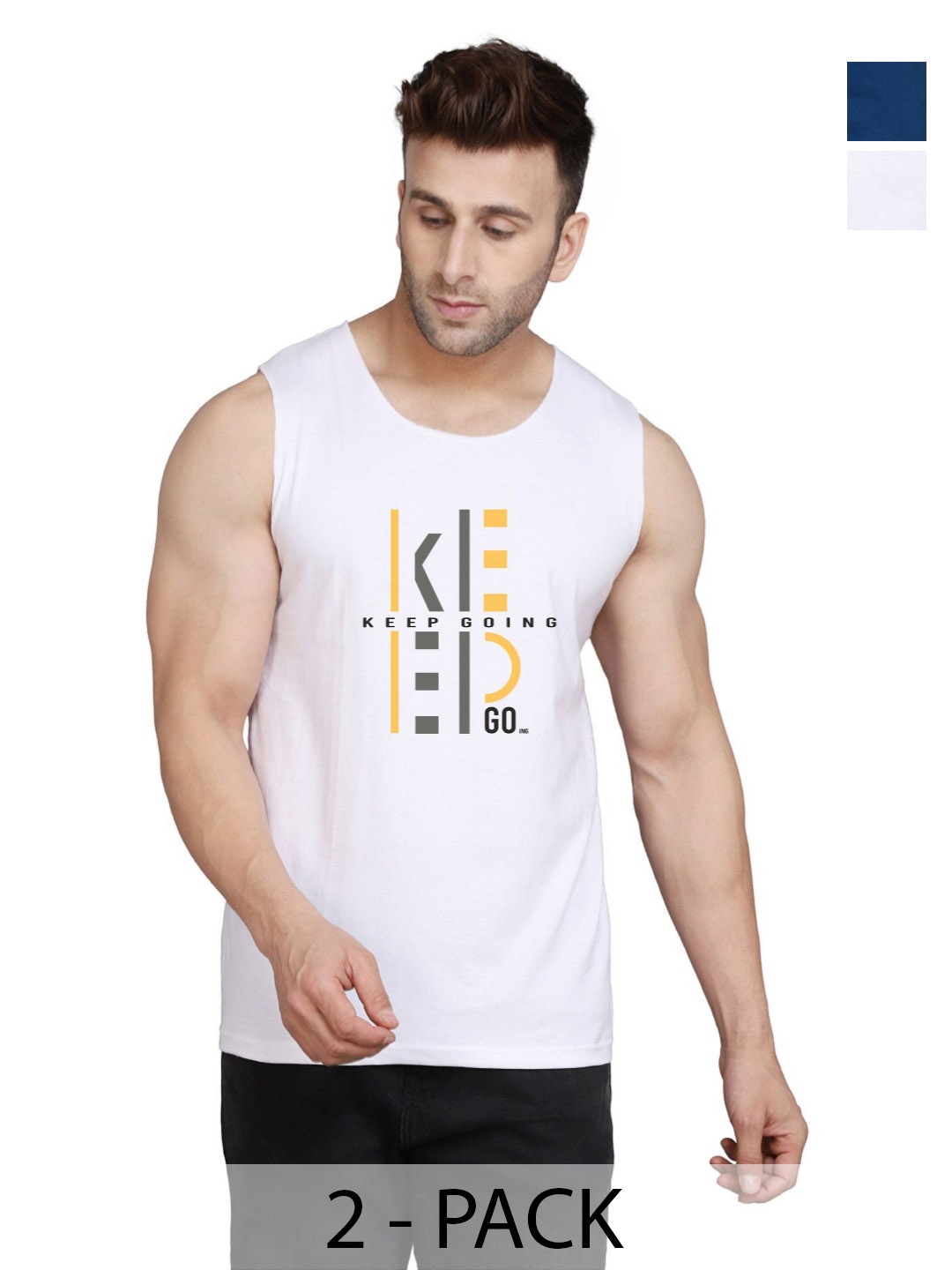 

SLOWLORIS Men Typography 2 Printed Pockets Slim Fit T-shirt, Black