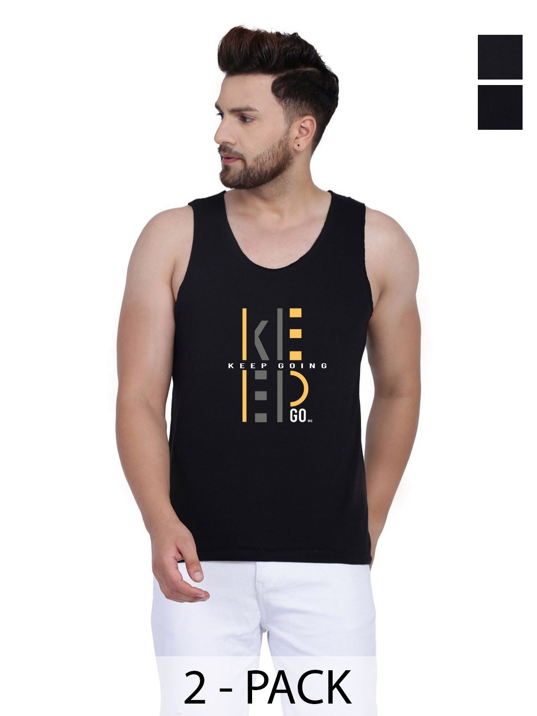 SLOWLORIS Men Typography 2 Printed V-Neck Raw Edge Slim Fit T-shirt, Black