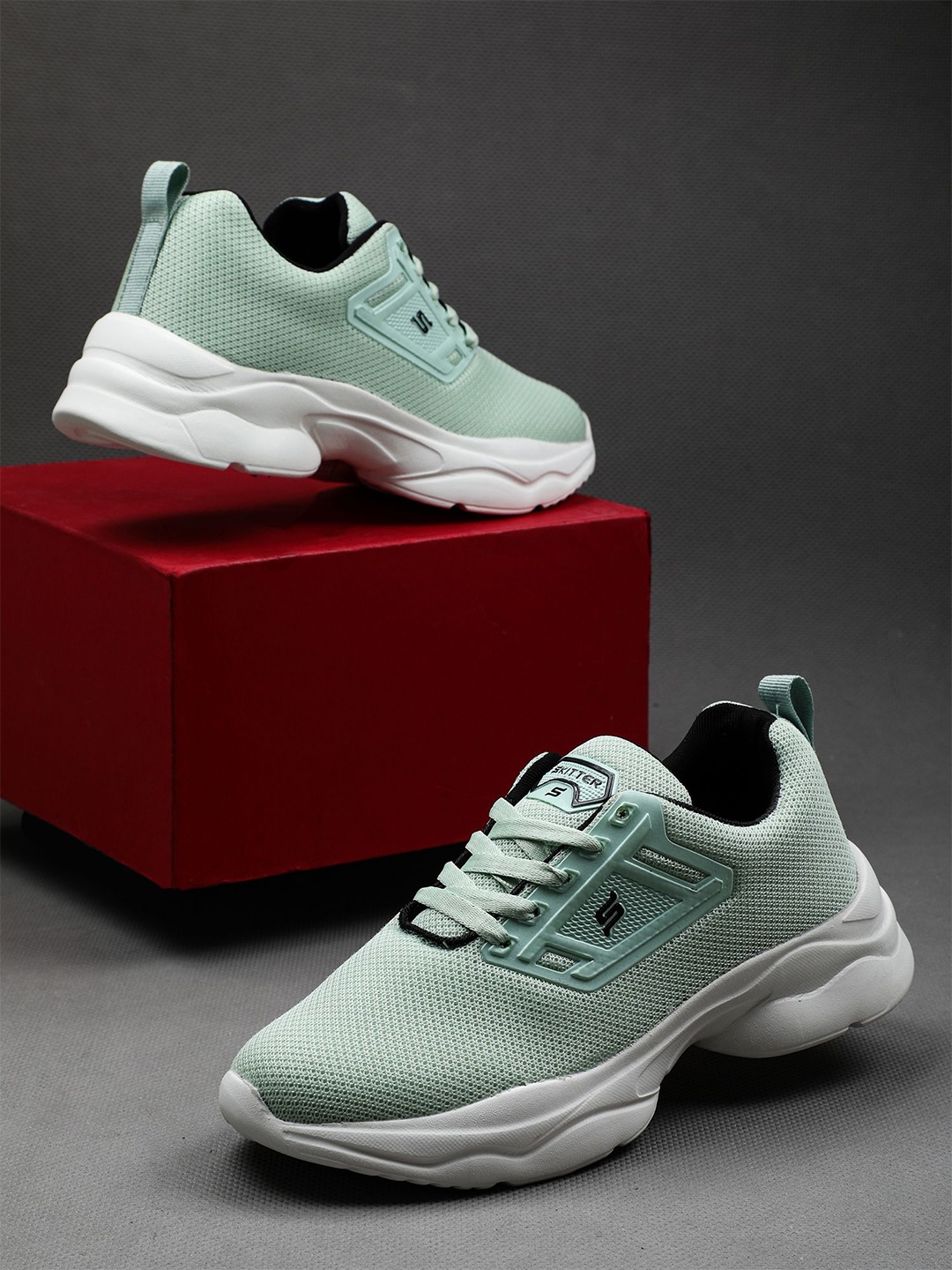 

TPENT tpent collection Women Mesh Running Non-Marking Shoes, Sea green