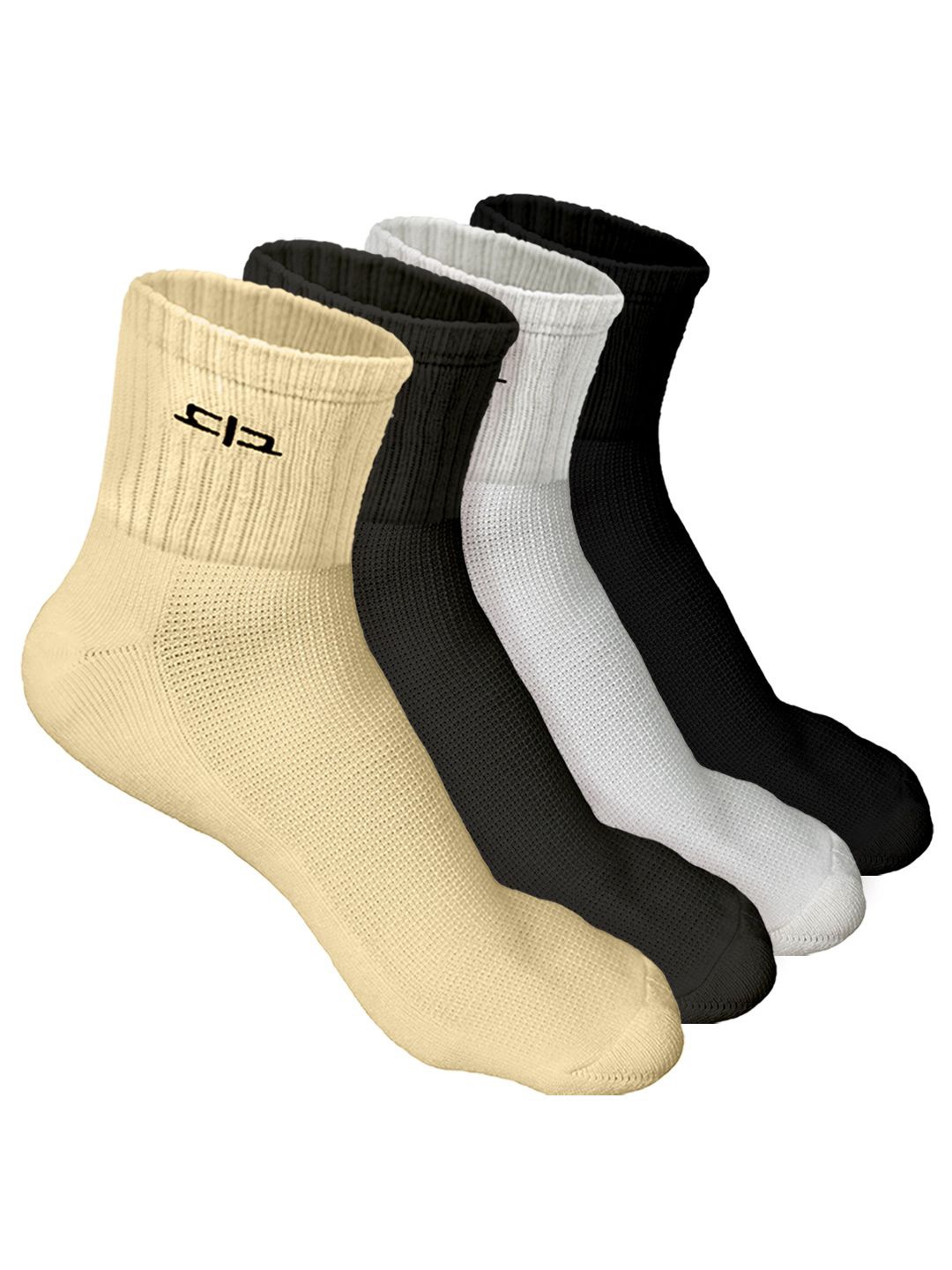 

Heelium Women Pack of 4 Bamboo Super Soft & Odour-Free Breathable Quater-Length Socks, Grey