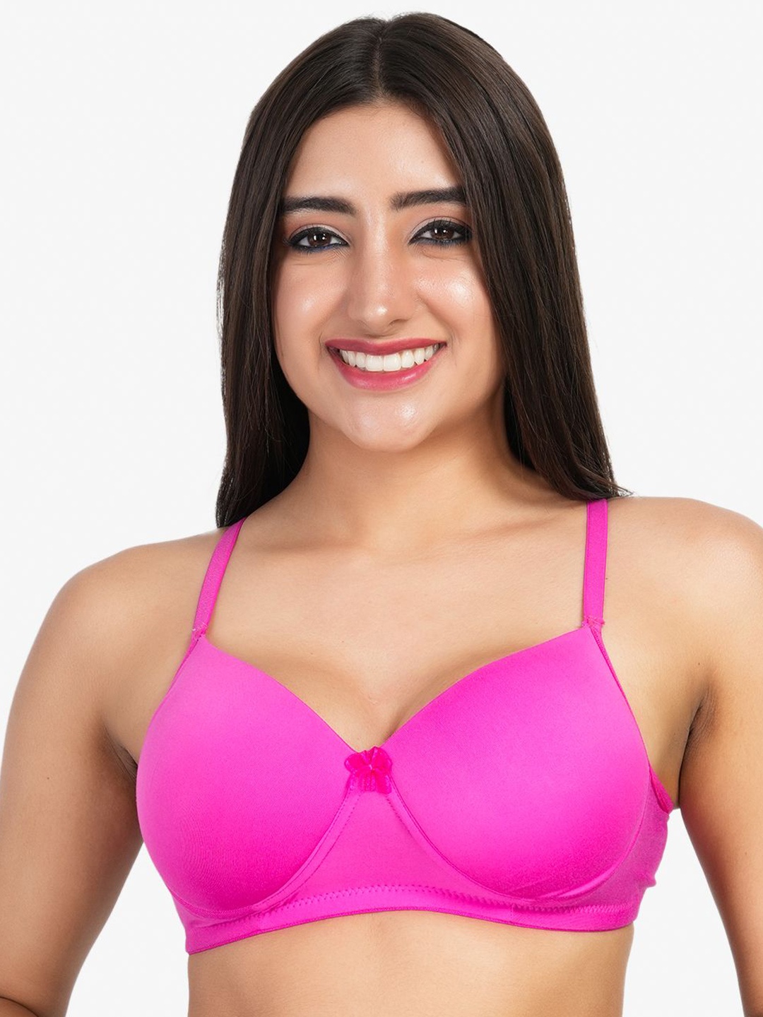 

LADYLAND Full Coverage Heavily Padded Everyday Seamless Bra, Magenta