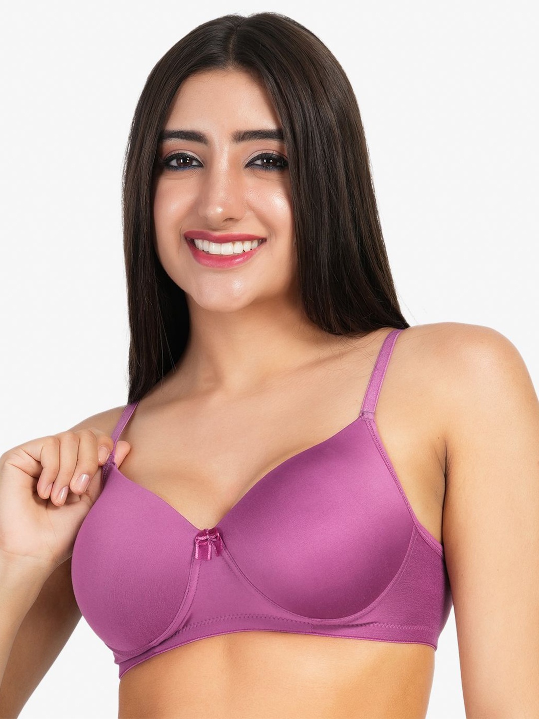 

LADYLAND Non-Wired Heavy Padded Everyday Bra, Purple