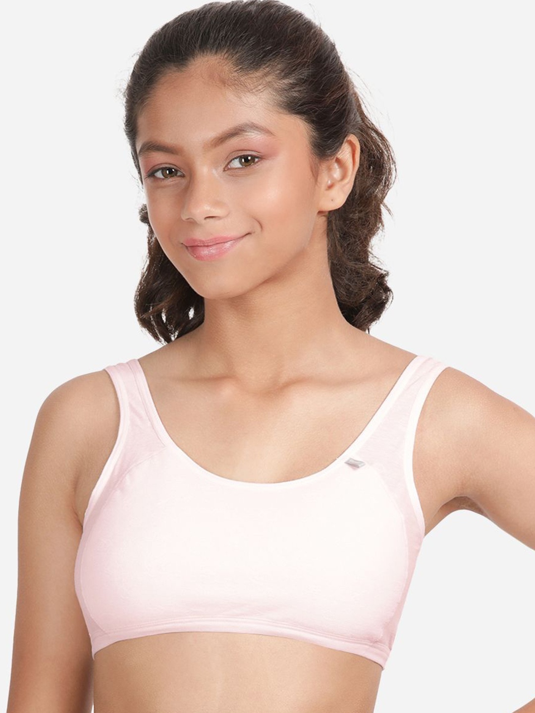 

shyaway Solid Full Coverage Beginners Bra, Pink