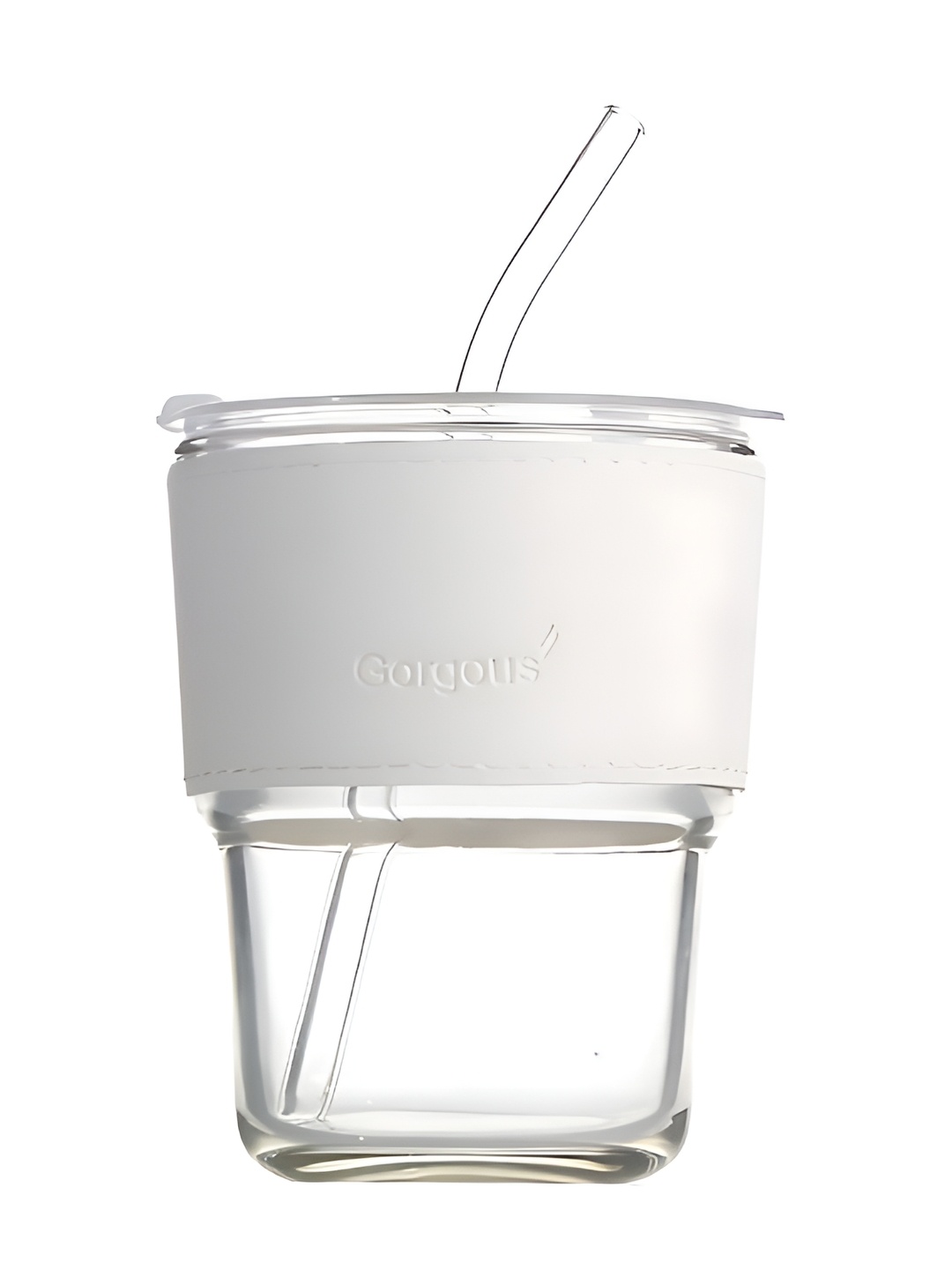 

Welour Kids White 1Pc Leak Proof & BPA Free Glass Water Bottles 400ml