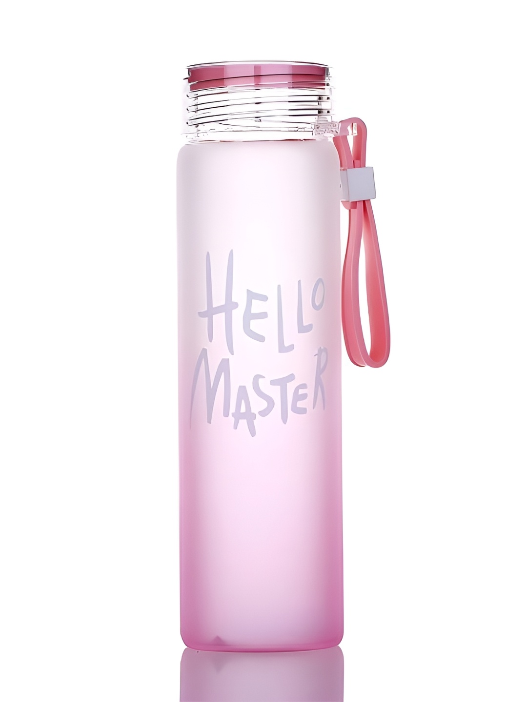 

WELOUR Pink & White Typography Printed Water Bottle 400 ml