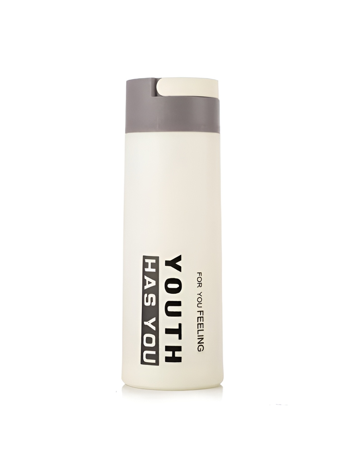 

WELOUR White & Black Glass Brand Logo Printed Water Bottle 400 ml