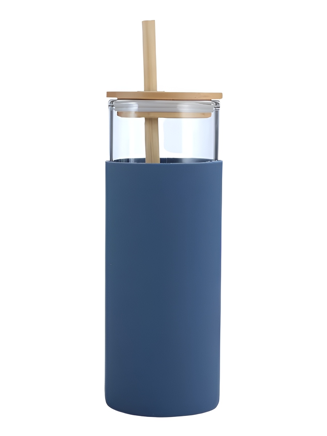 

WELOUR Blue Glass Leakproof Water Bottle 500 ml