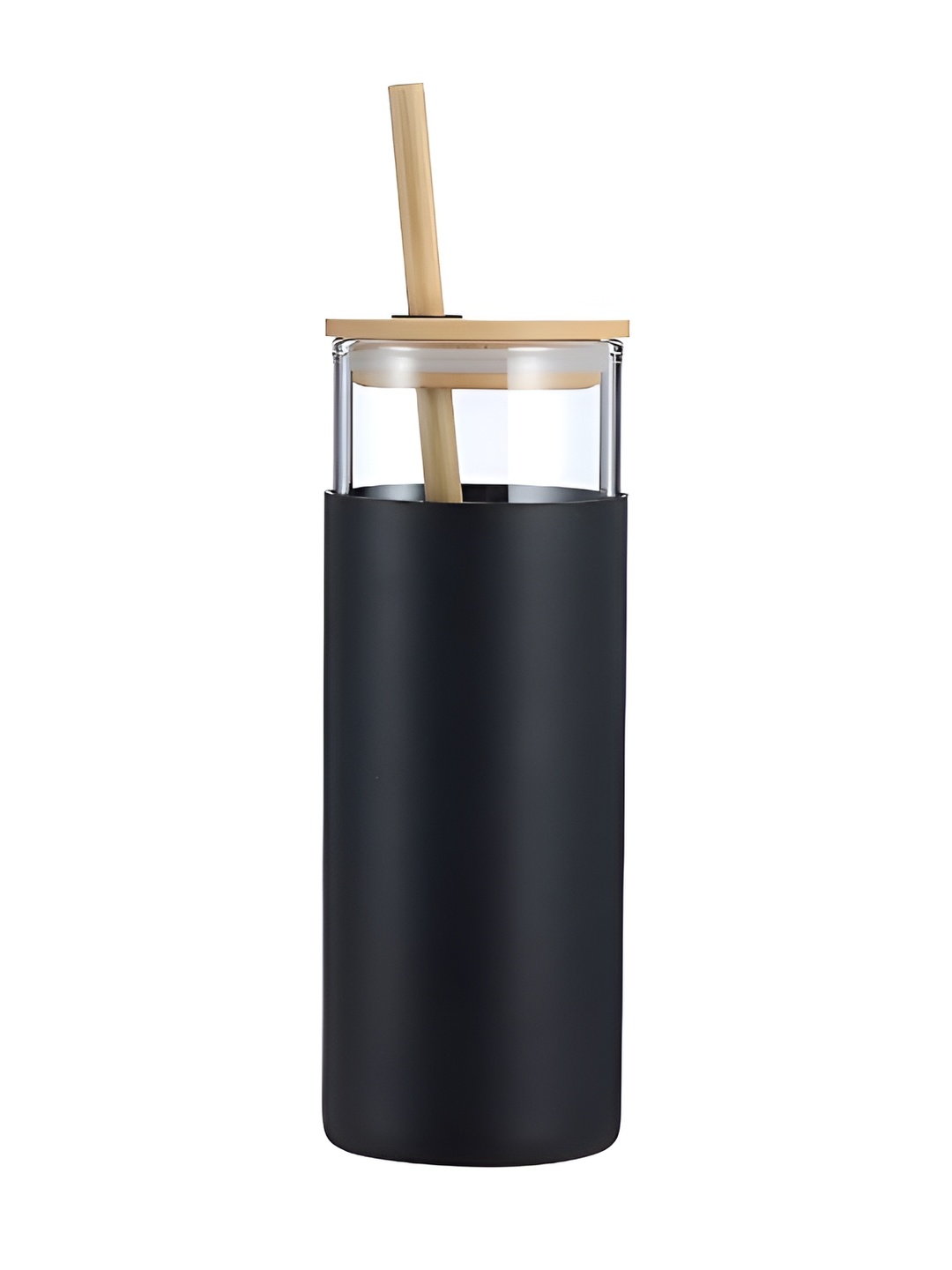 

Welour Kids Black 1Pc Leak Proof & BPA Free Glass Water Bottles 450ml