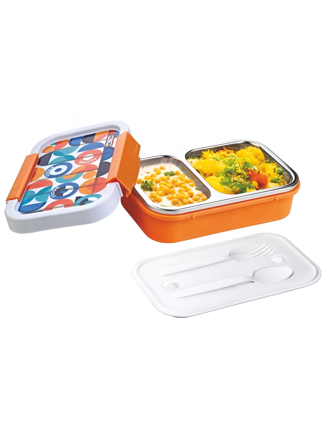 

Nayasa Autobot Orange & Blue Stainless Steel Easy to Clean Lunchbox