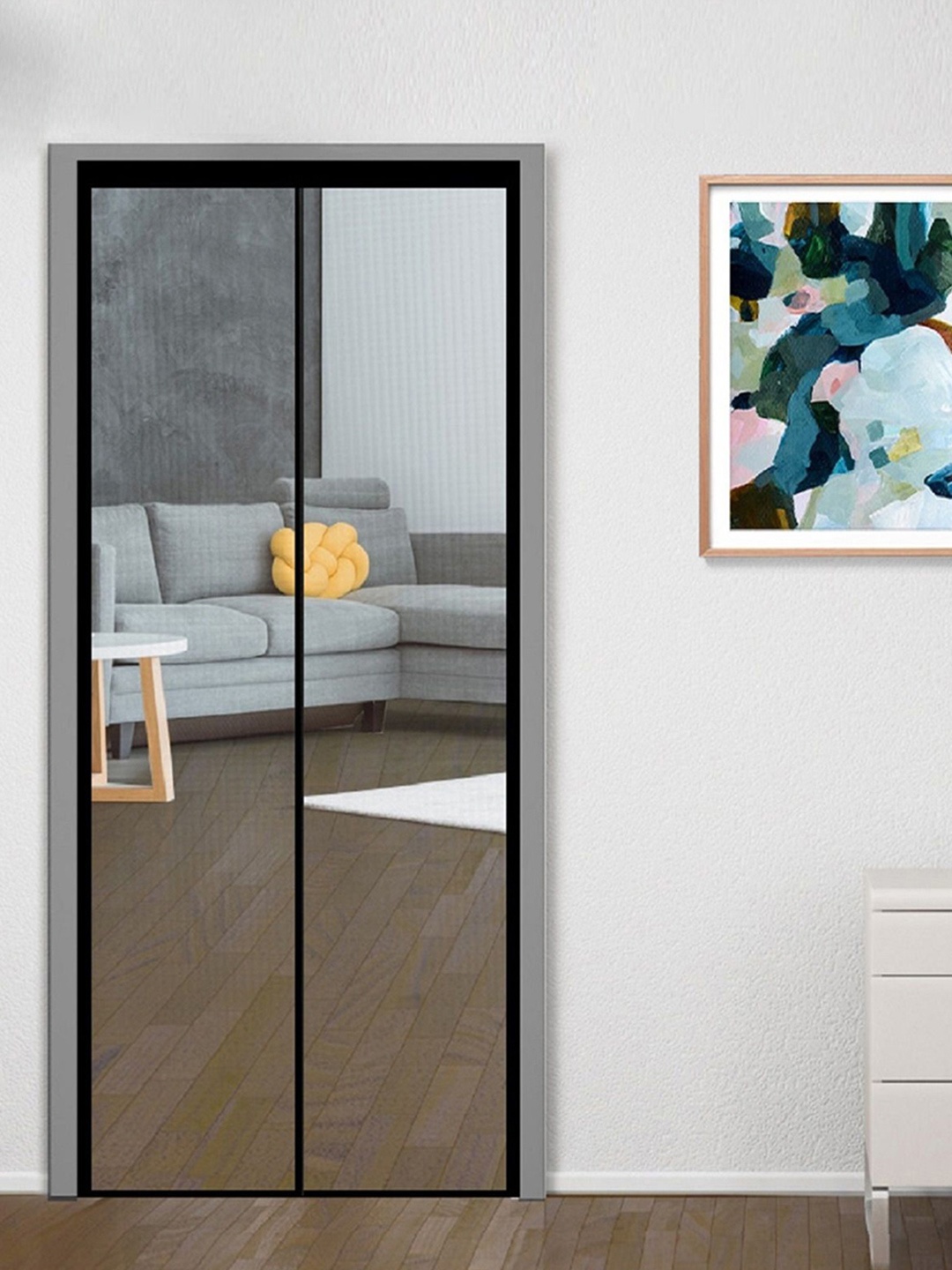 

Classic Mosquito Net Black Free Entry Fibreglass Door Mosquito Net