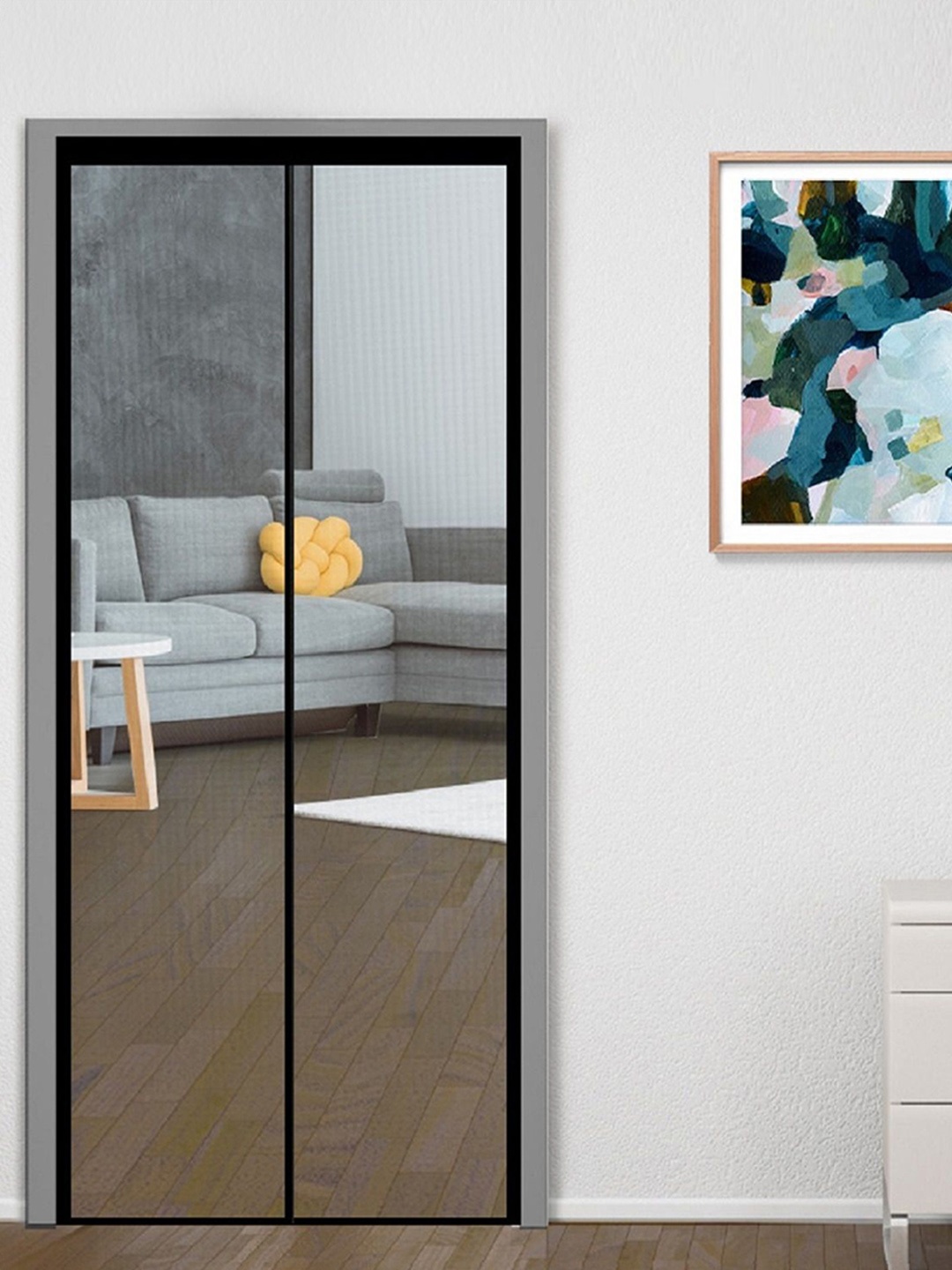 

Classic Mosquito Net Black Free Entry Fibreglass Door Mosquito Net
