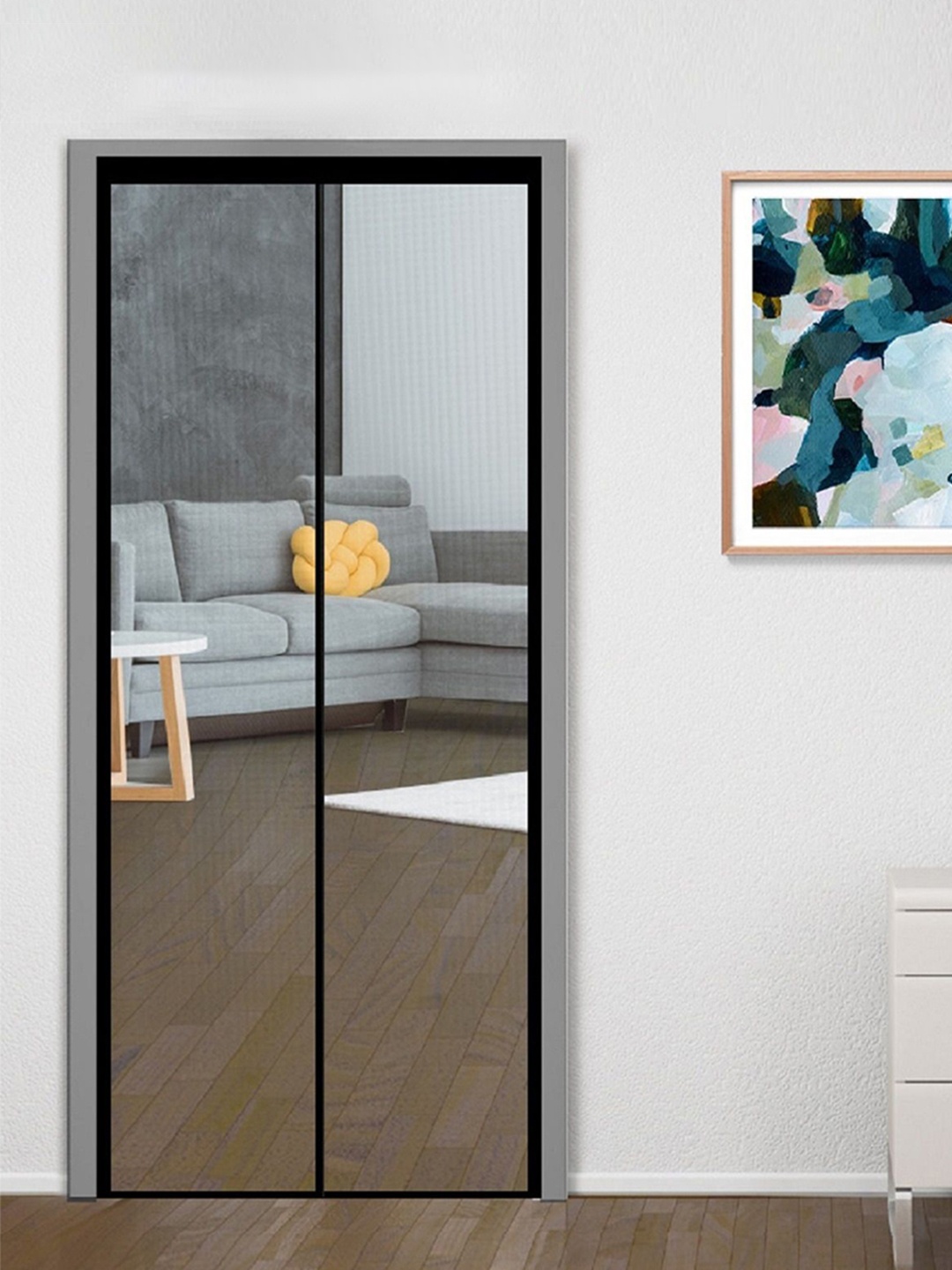 

Classic Mosquito Net Black Free Entry Fibreglass Door Mosquito Net