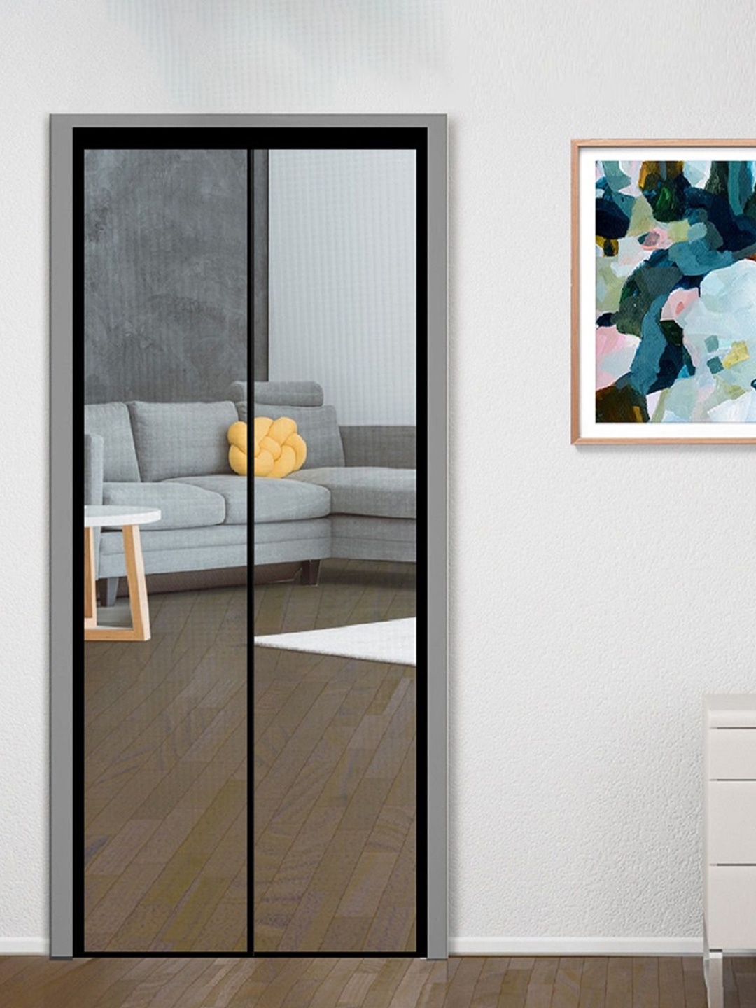 

Classic Mosquito Net Black Free Entry Fibreglass Door Mosquito Net