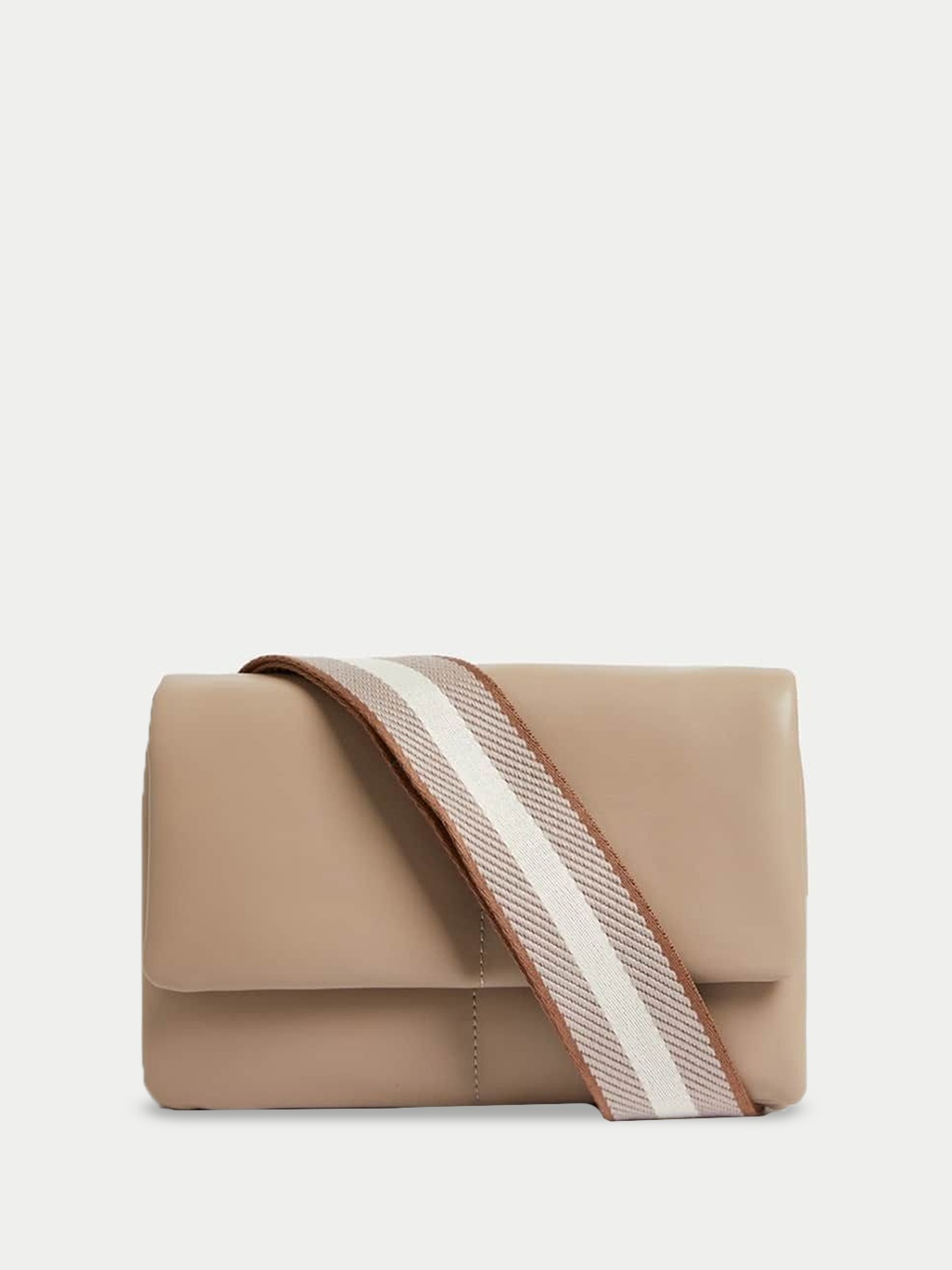 

Marks & Spencer Women Solid PU Structured Satchel with Tasselled, Brown