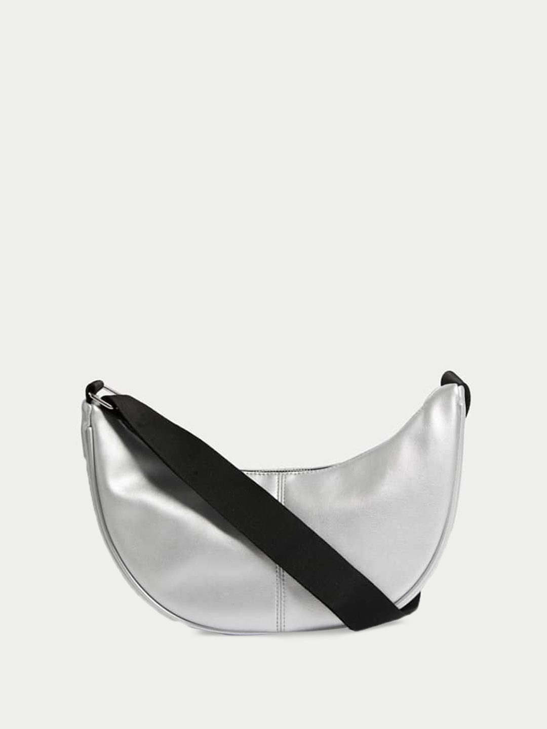 

Marks & Spencer PU Half Moon Sling Bag with Fringed, Silver