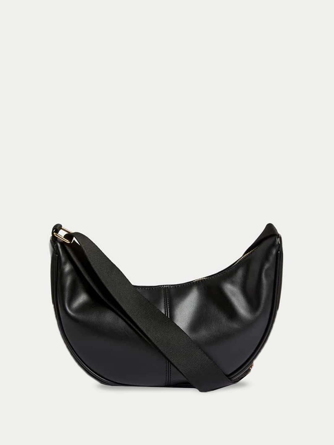 

Marks & Spencer PU Half Moon Sling Bag with Fringed, Black