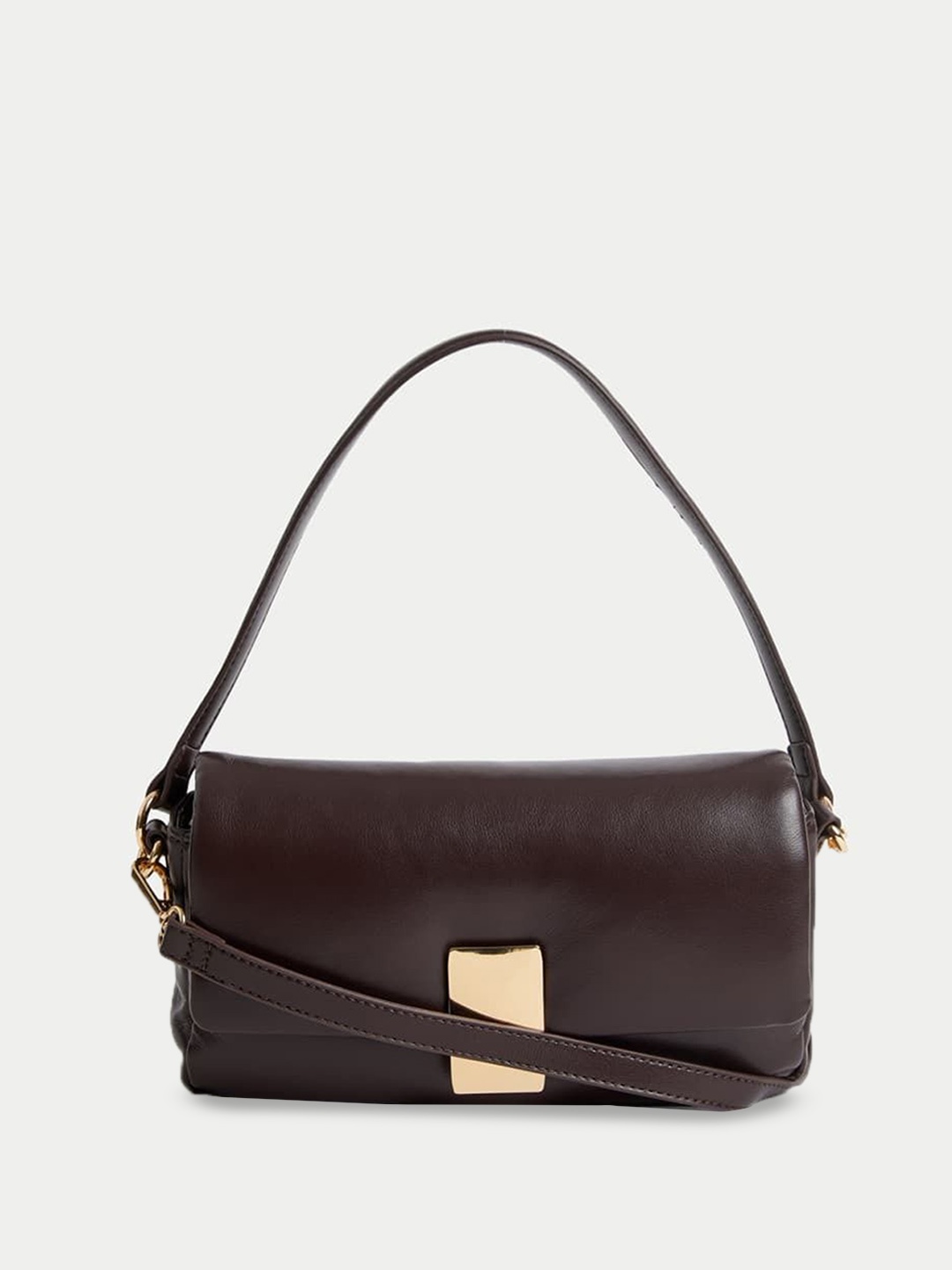 

Marks & Spencer PU Oversized Structured Sling Bag with Tasselled, Burgundy